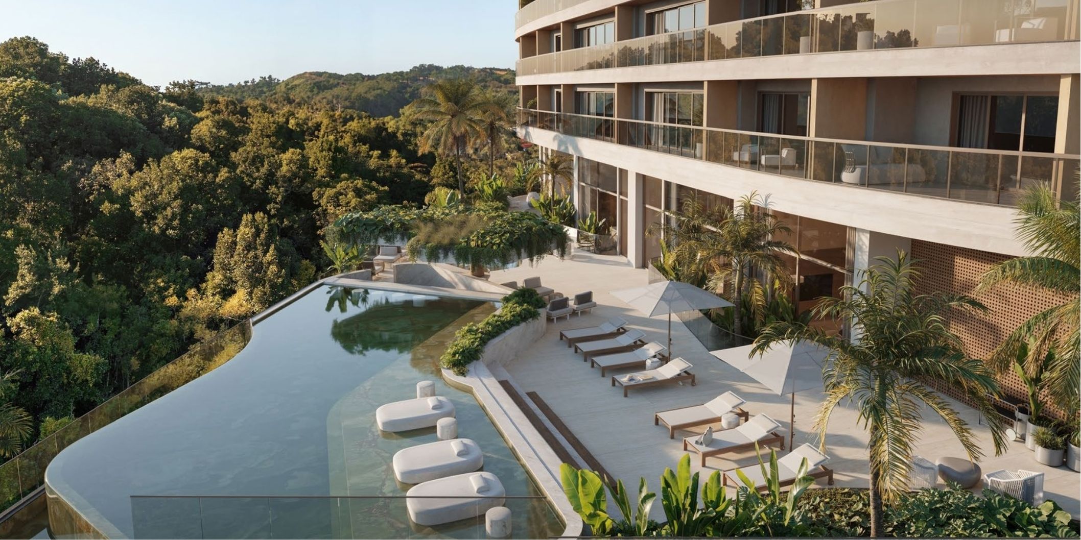 RARO — Piscina externa panorâmica