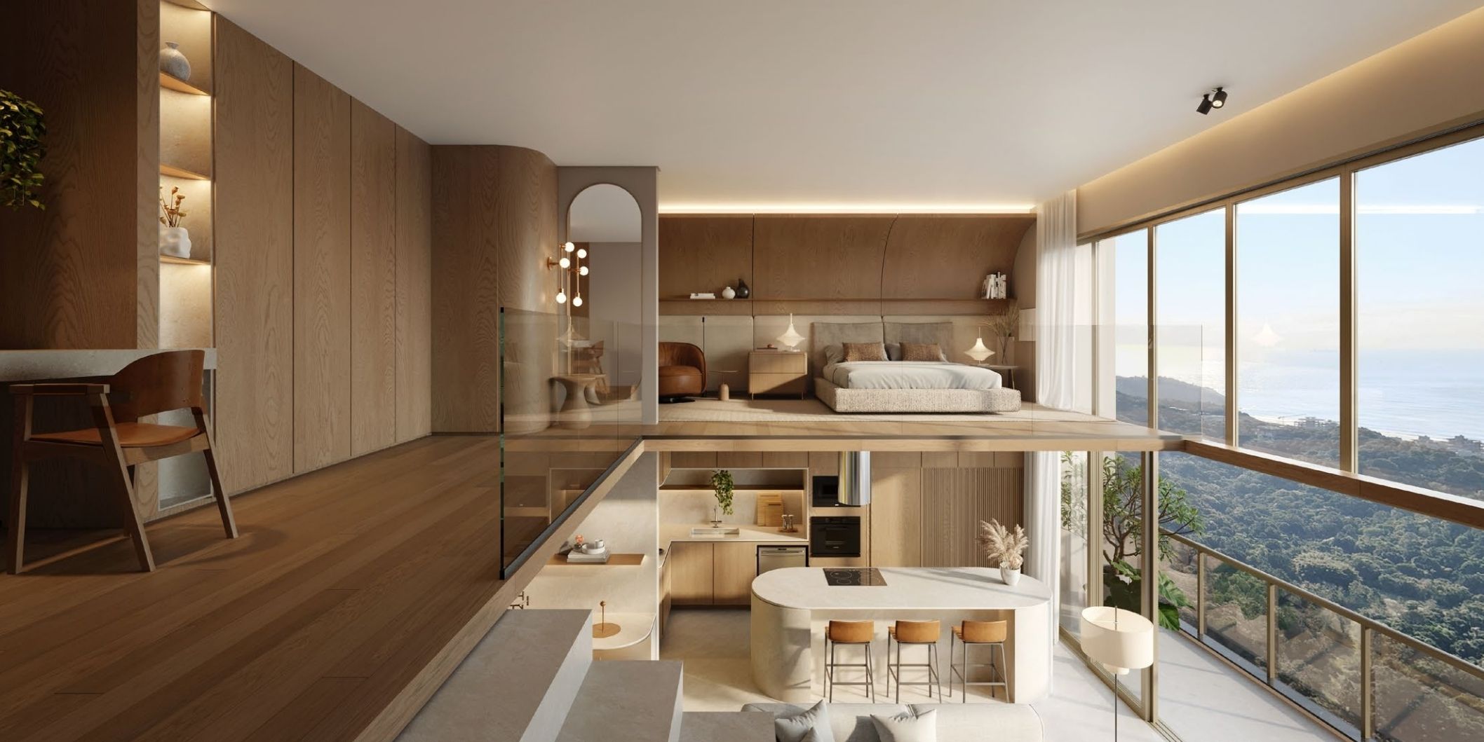 RARO — Loft decorado (ângulo 2)